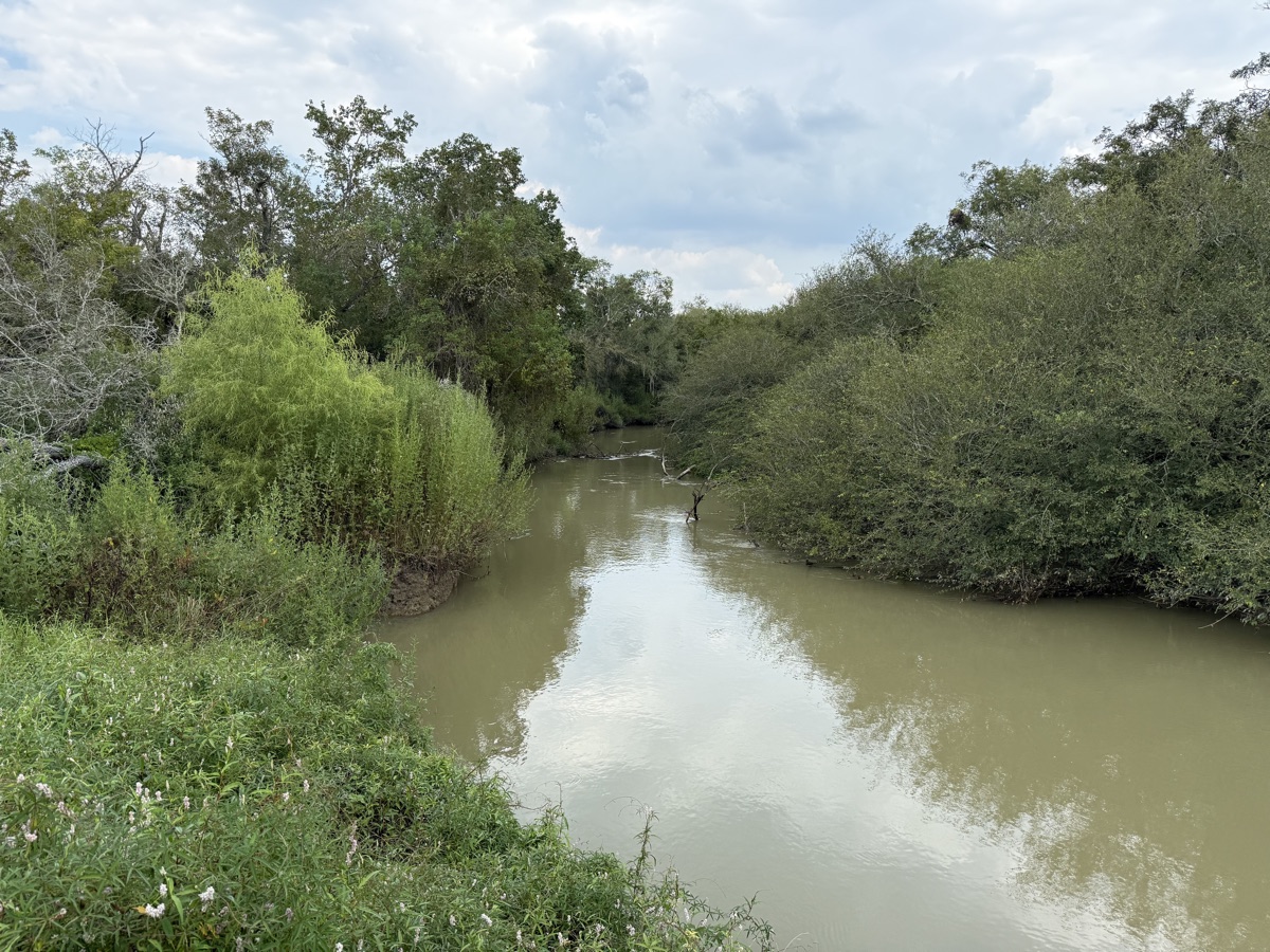 Buffalo Bayou looking east through George Bush Park in west Houston, near the Barker Reservoir and Energy Corridor